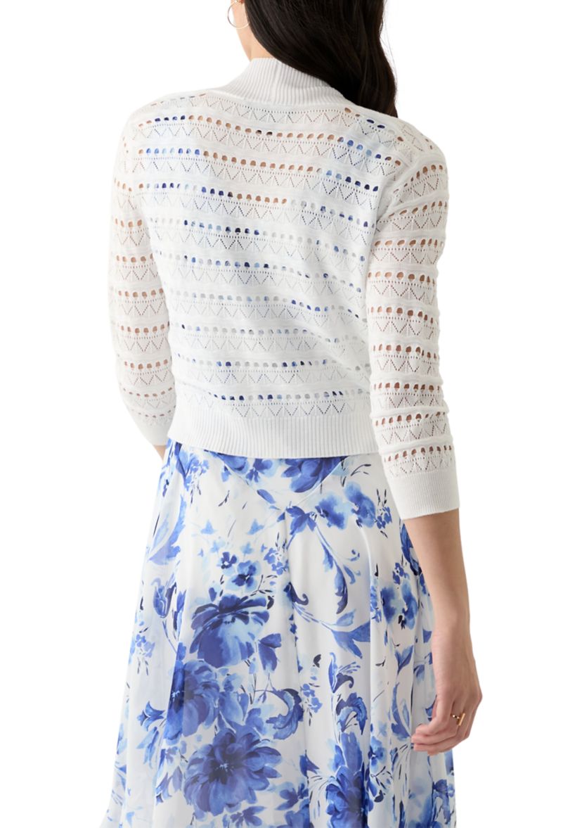 Womens Pointelle Shrug