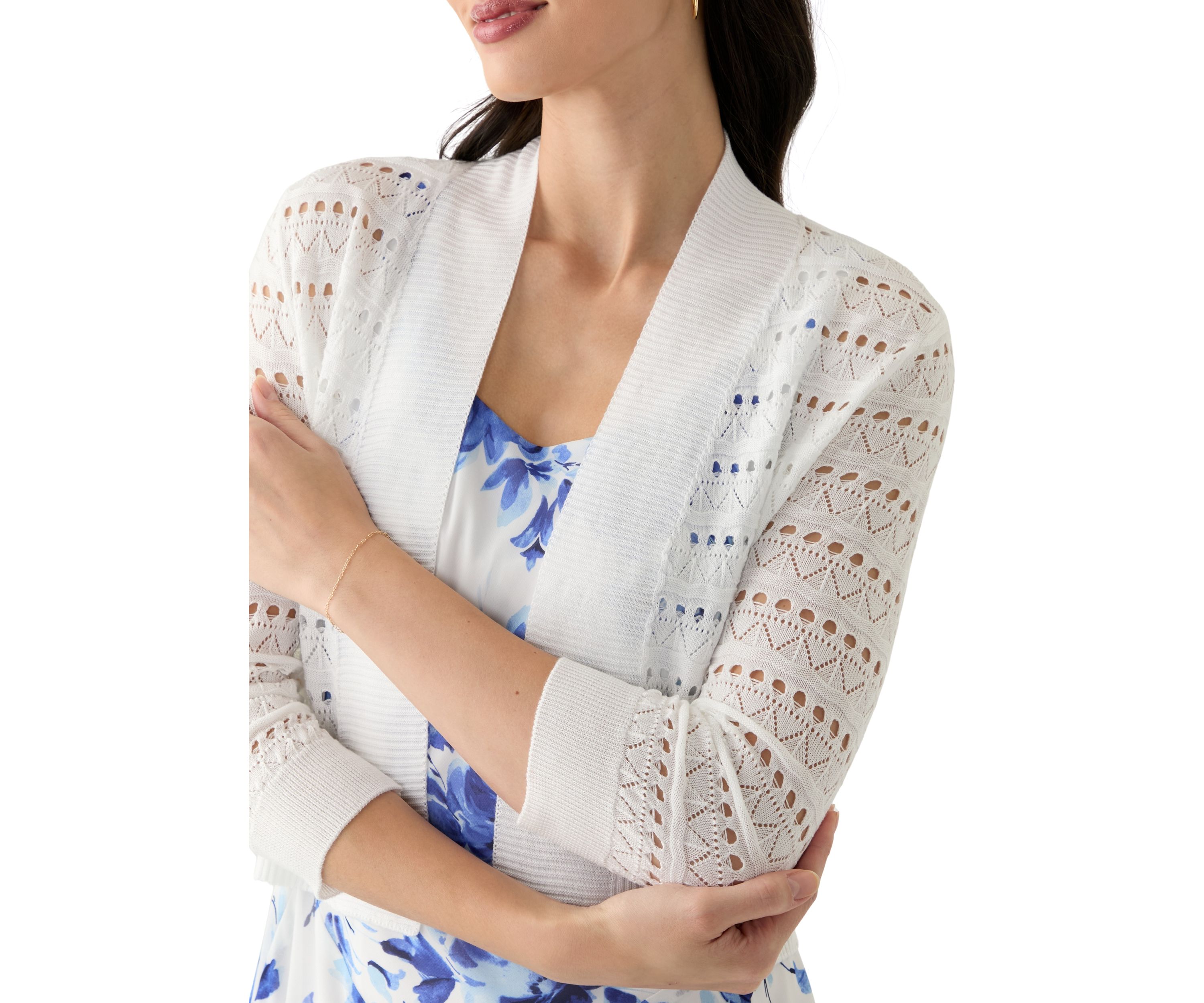 Womens Pointelle Shrug