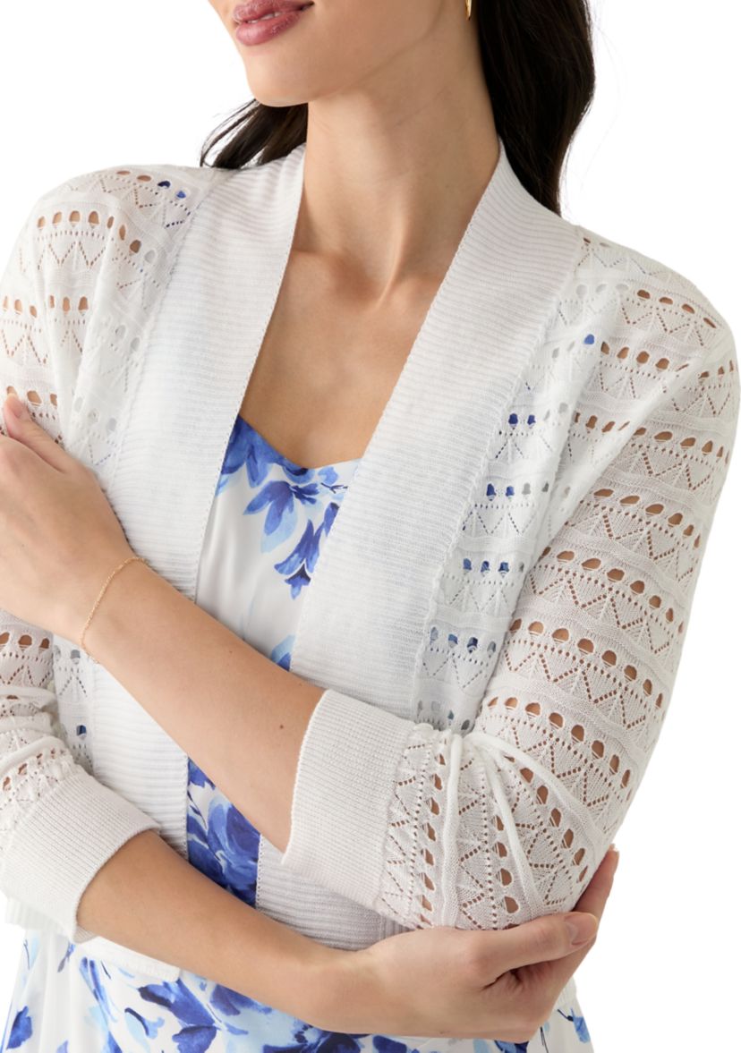 Womens Pointelle Shrug