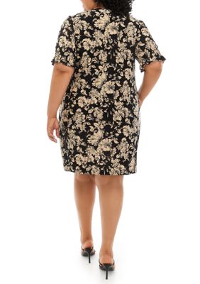 Perceptions fit store and flare dress