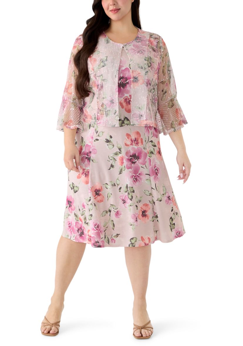jacket design dress Ladivine CH123 Dress, Navy / 3XL