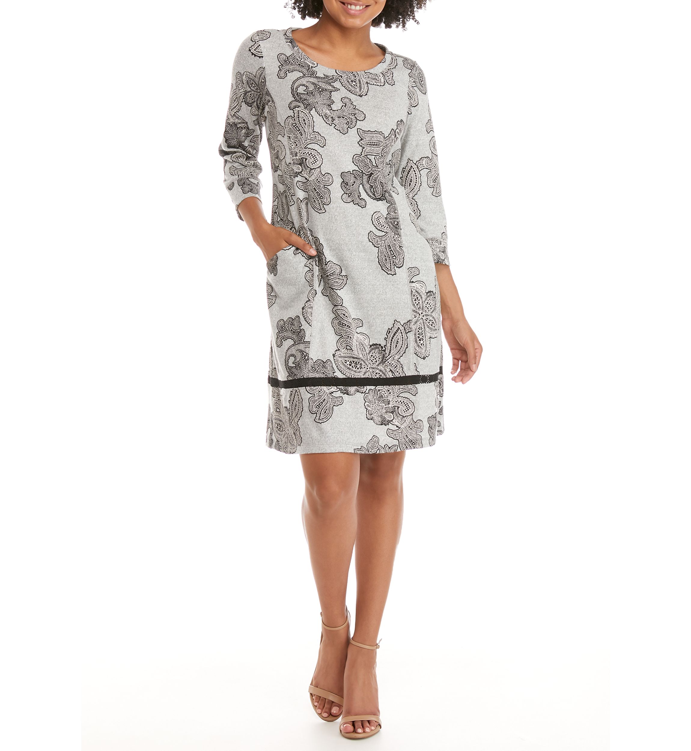 Womens Paisley Pocket Dress