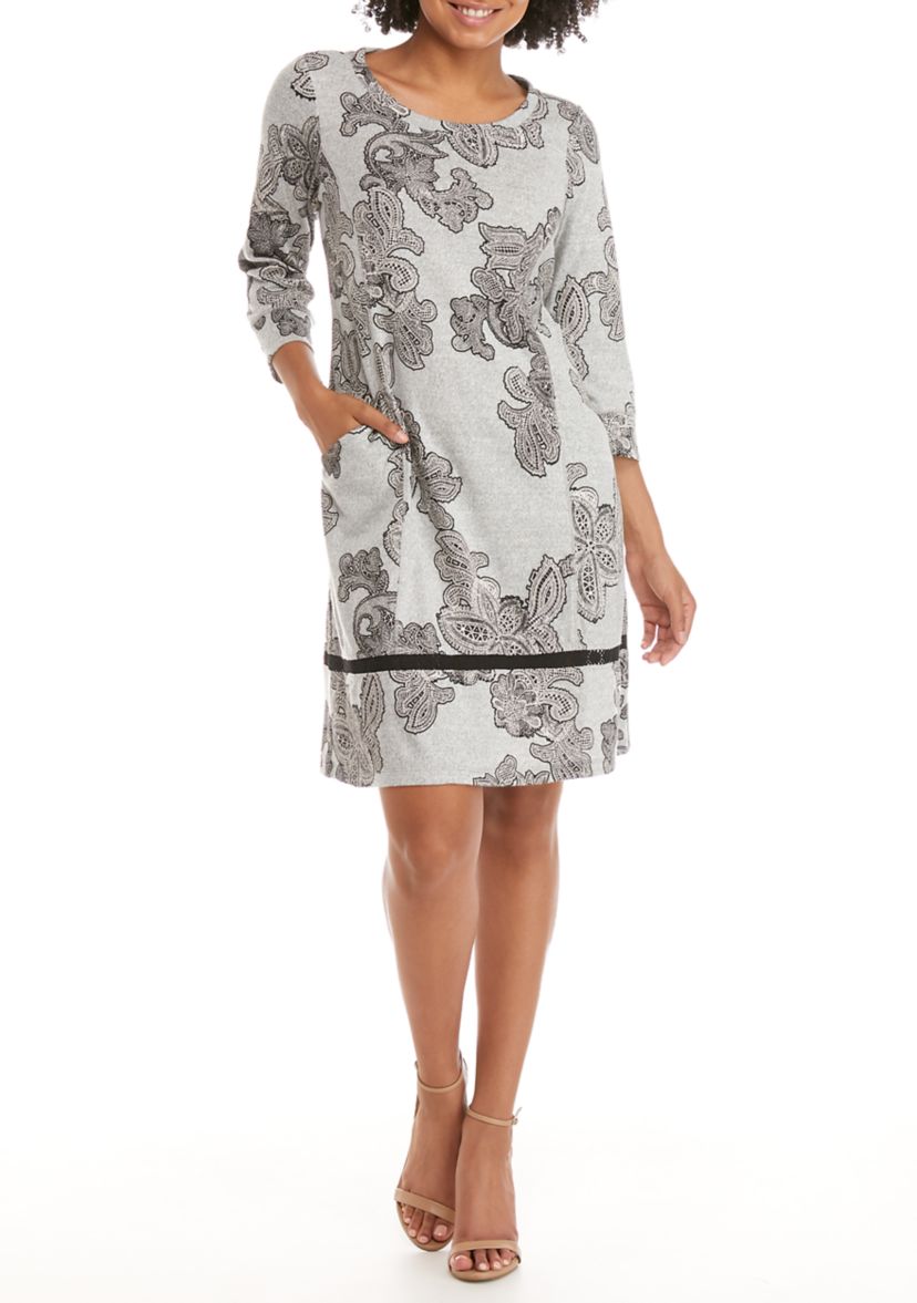 Womens Paisley Pocket Dress