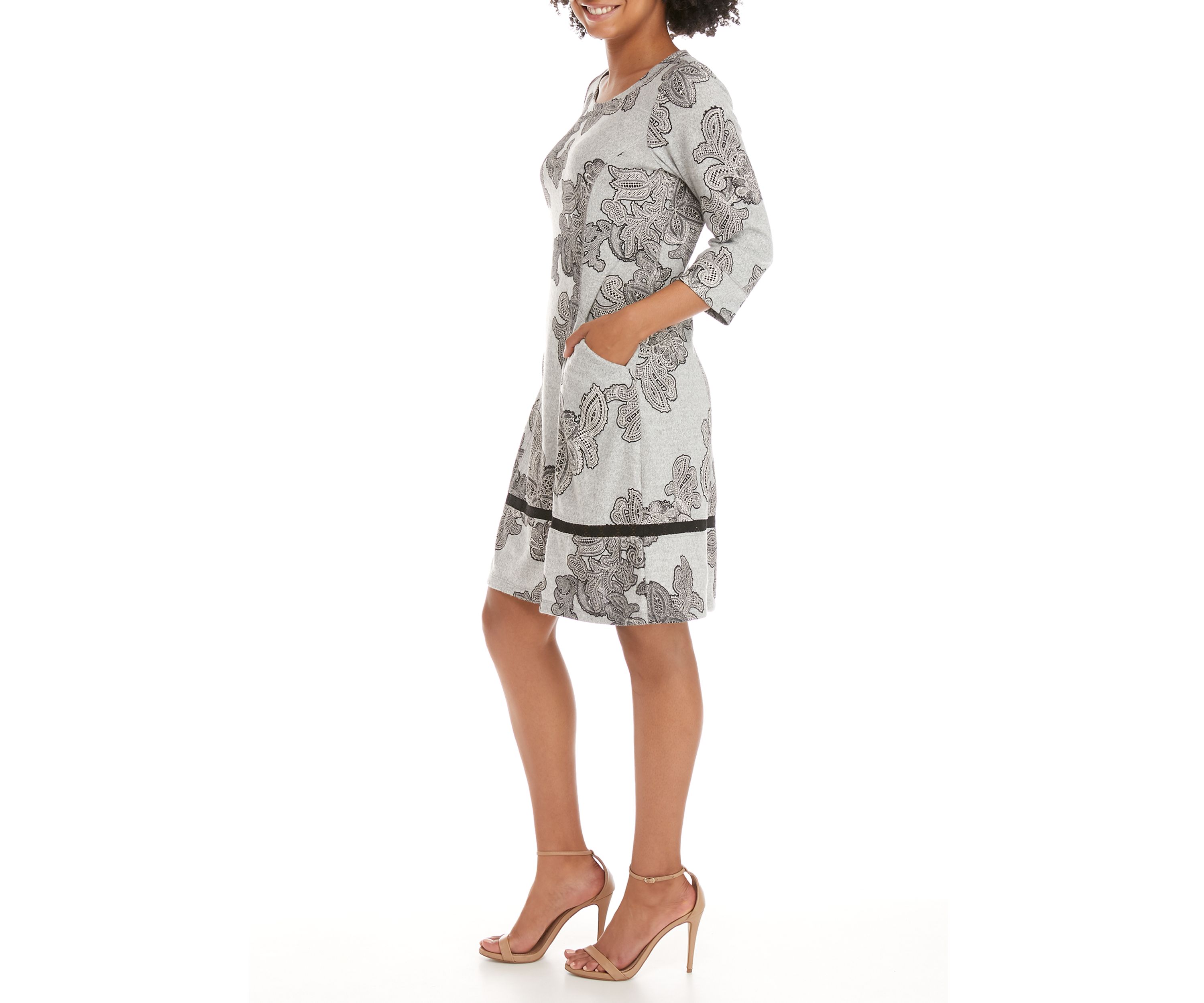Womens Paisley Pocket Dress