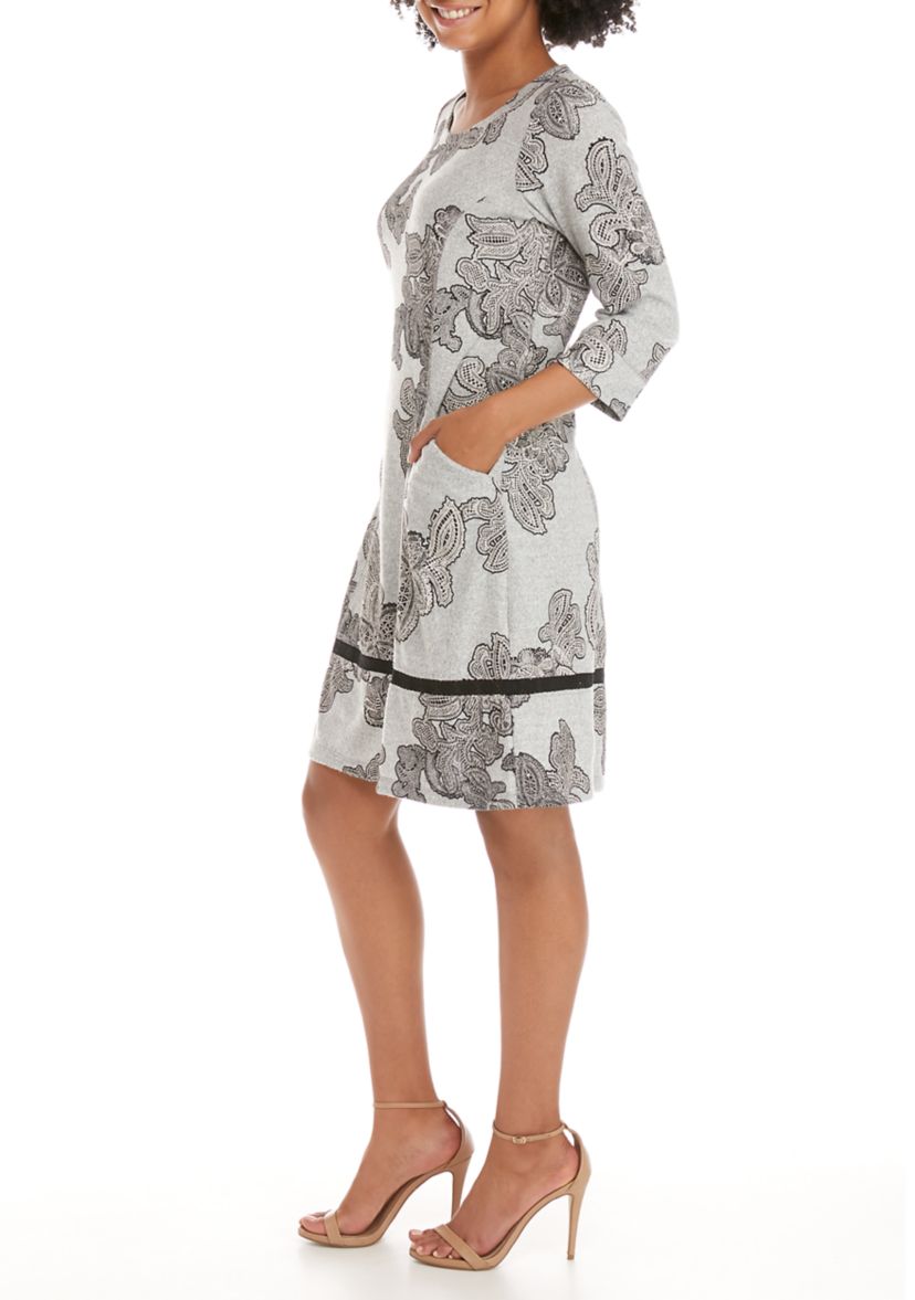 Womens Paisley Pocket Dress