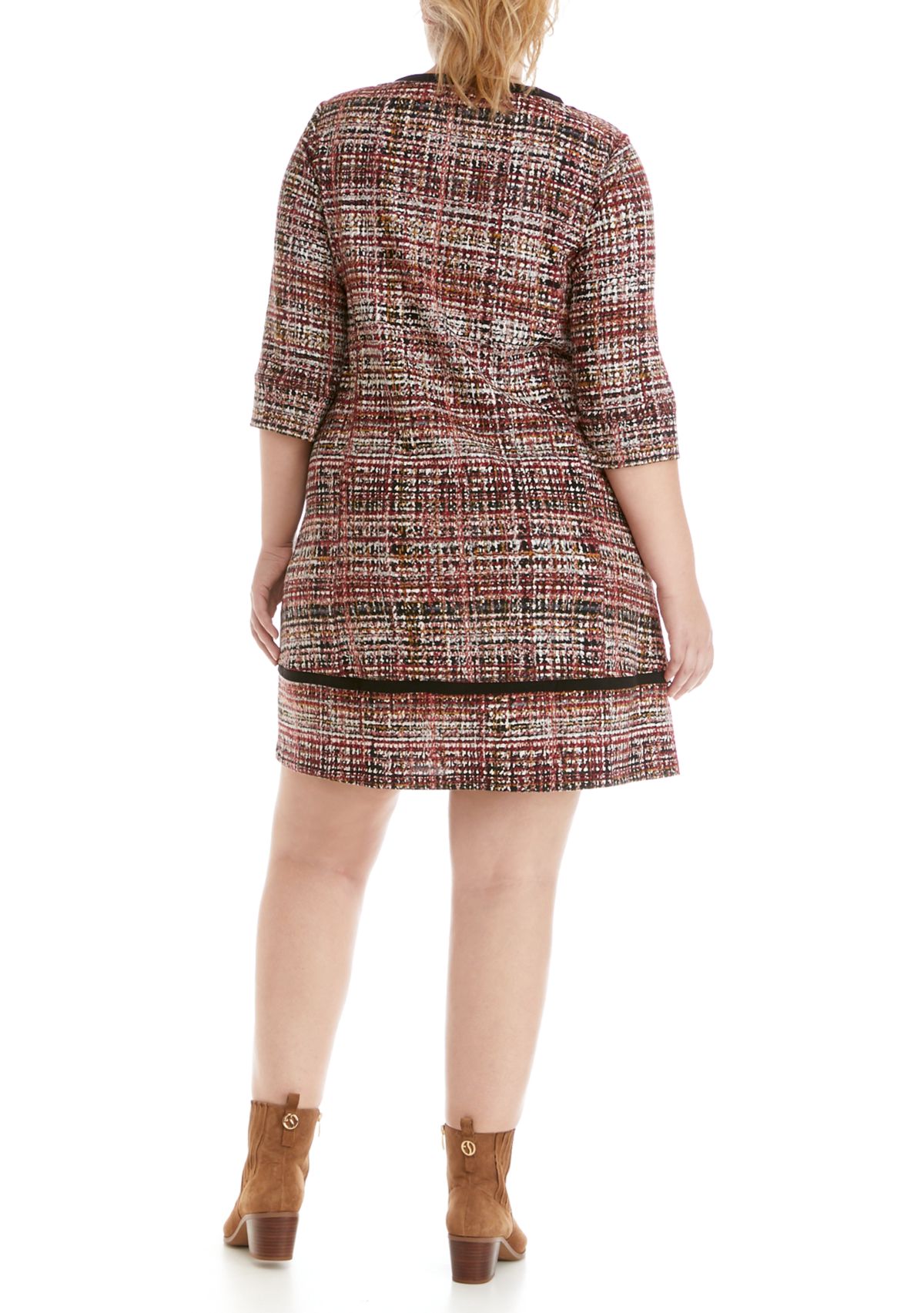 Plus Size Copro Puff Pocket Cozy Dress