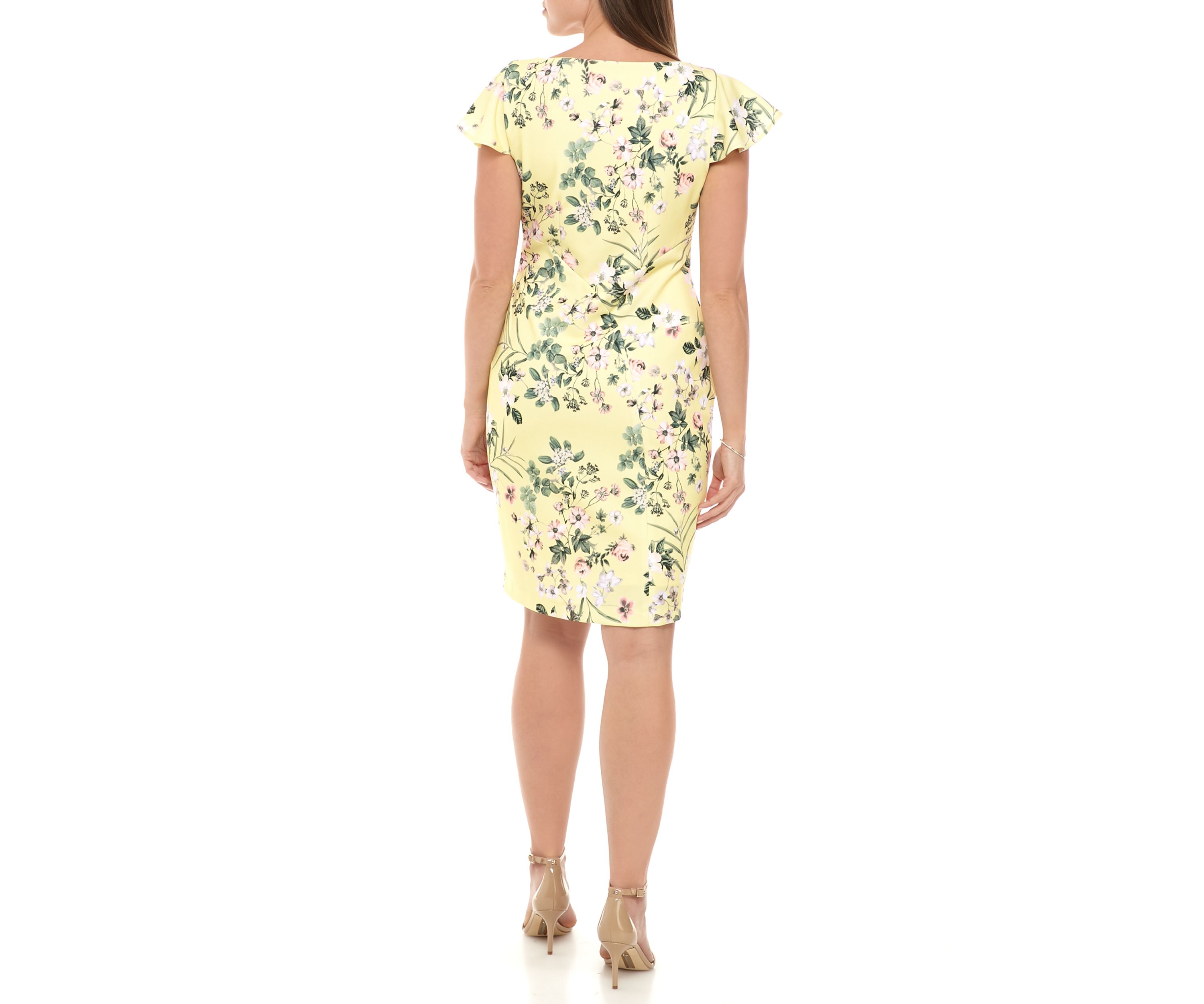 Scuba Shift Crepe Dress 