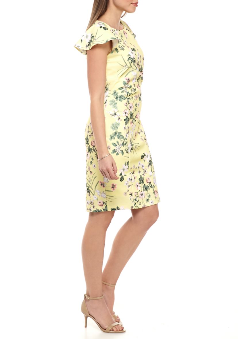 Scuba Shift Crepe Dress 