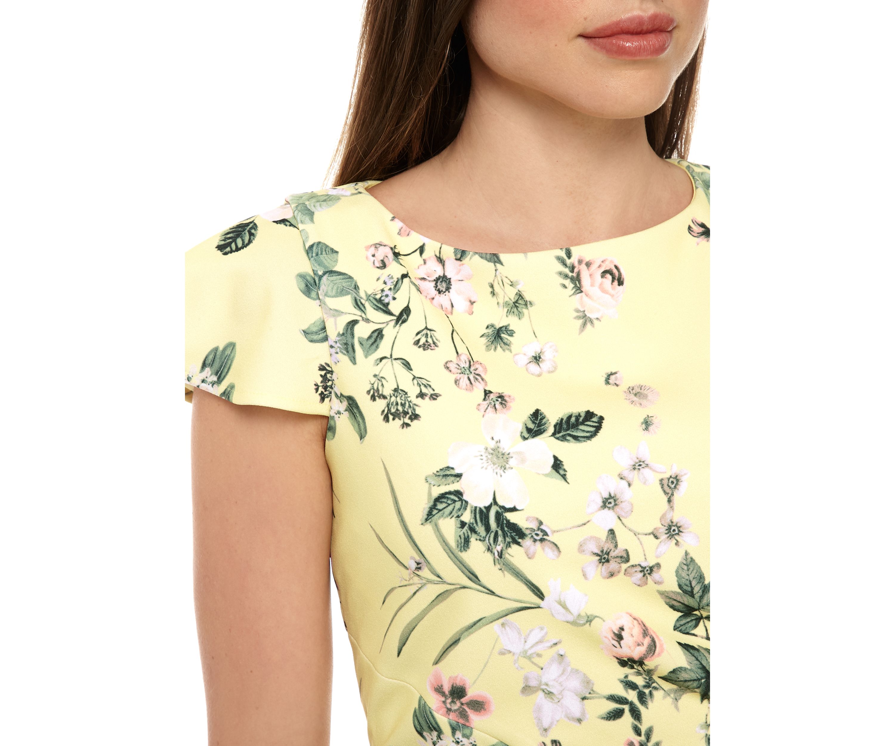Scuba Shift Crepe Dress 