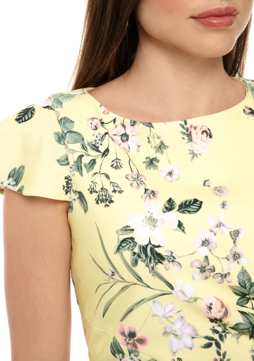 Scuba Shift Crepe Dress 