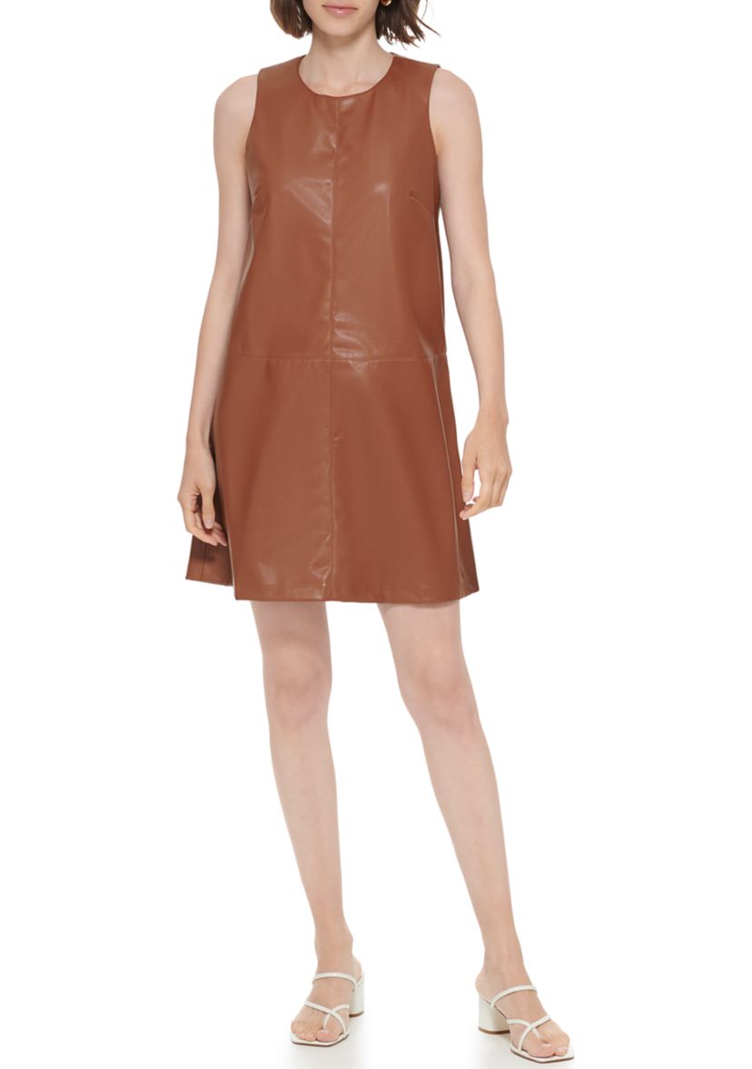 Womens Sleeveless Round Neck Dress