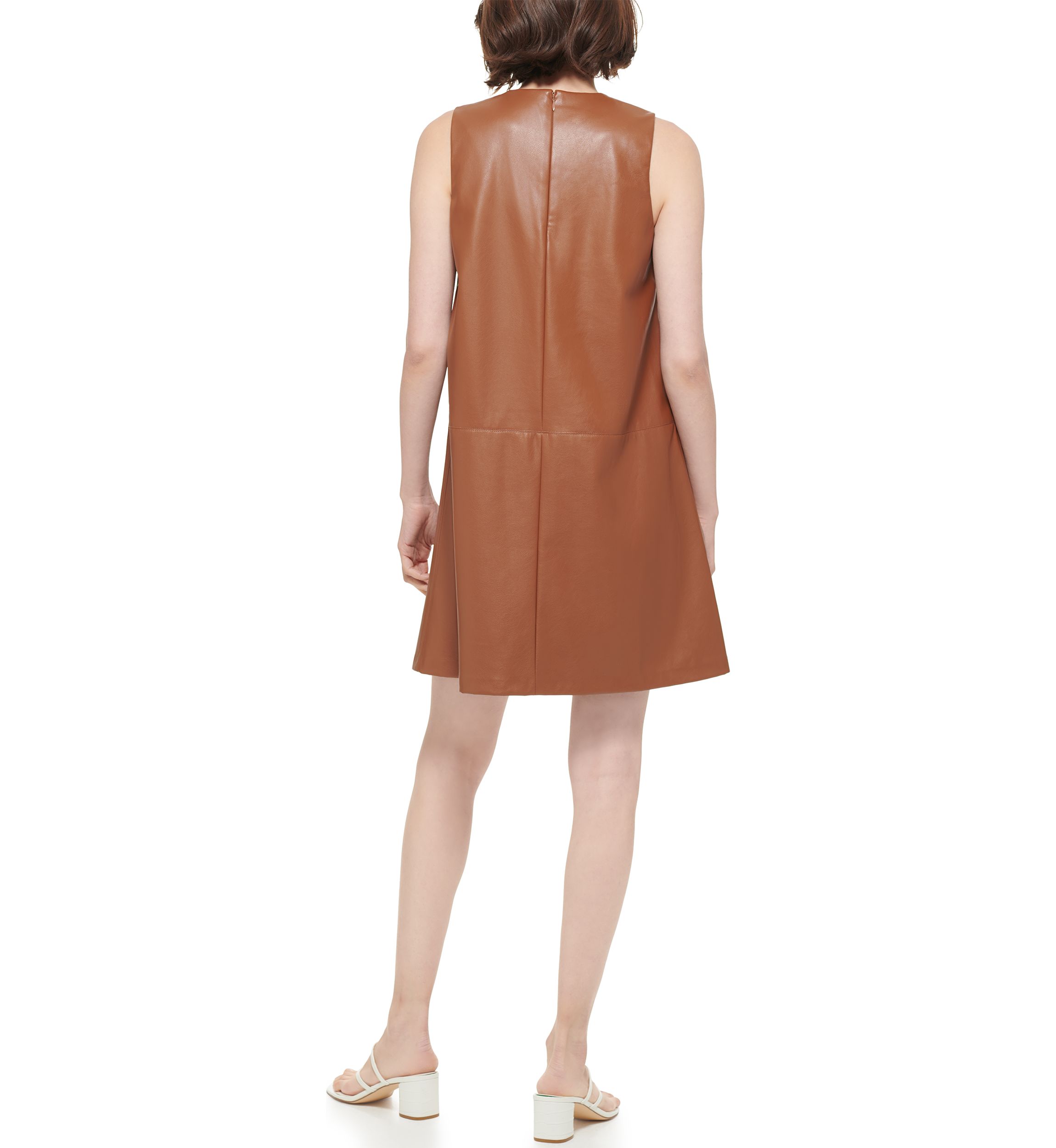 Womens Sleeveless Round Neck Dress