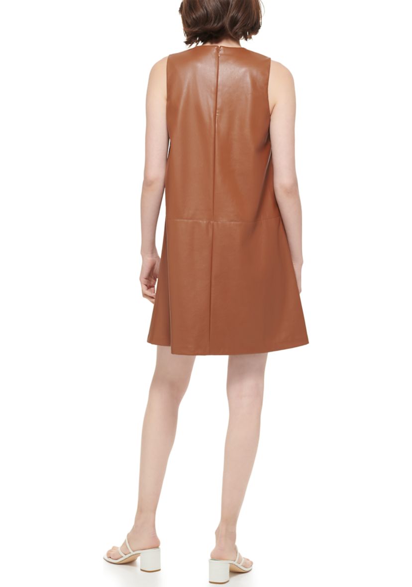 Womens Sleeveless Round Neck Dress