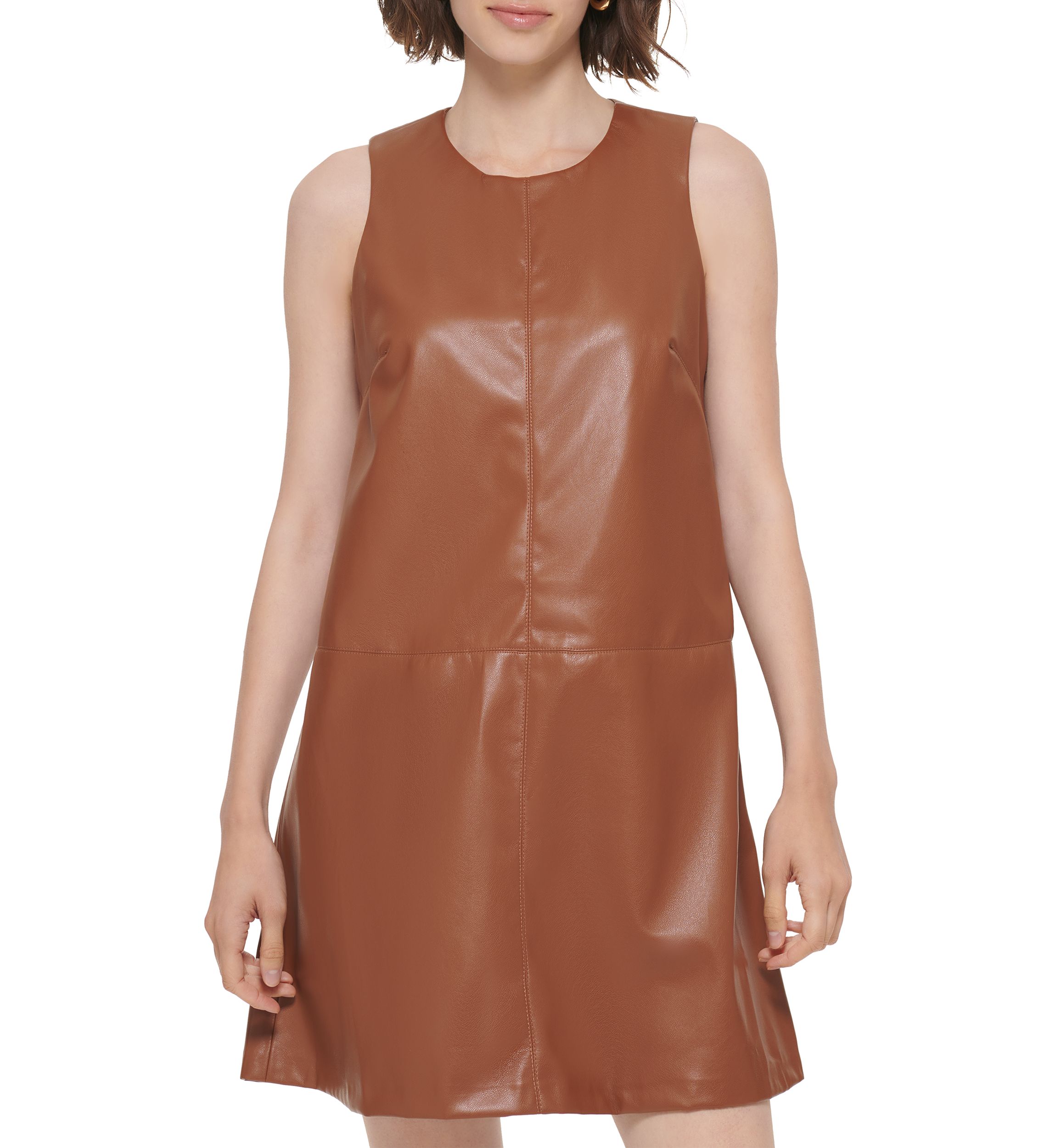 Womens Sleeveless Round Neck Dress