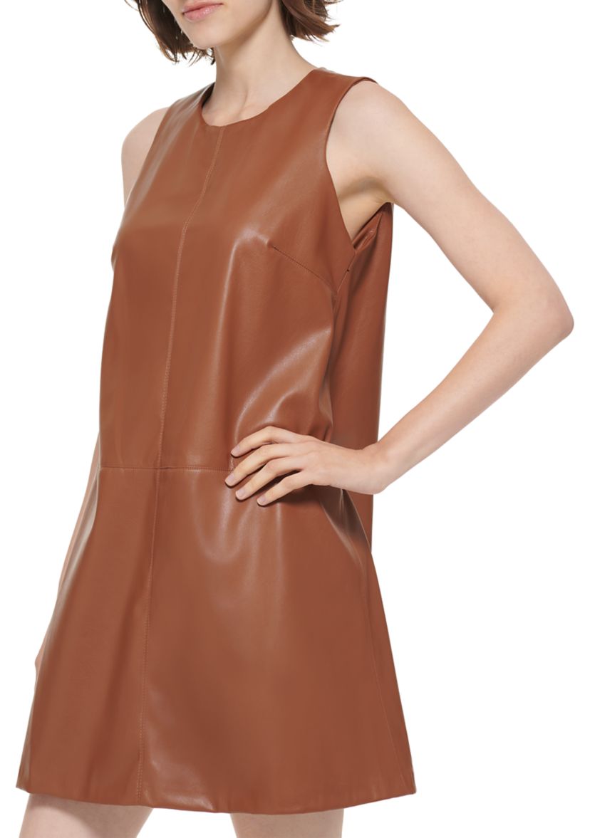 Womens Sleeveless Round Neck Dress