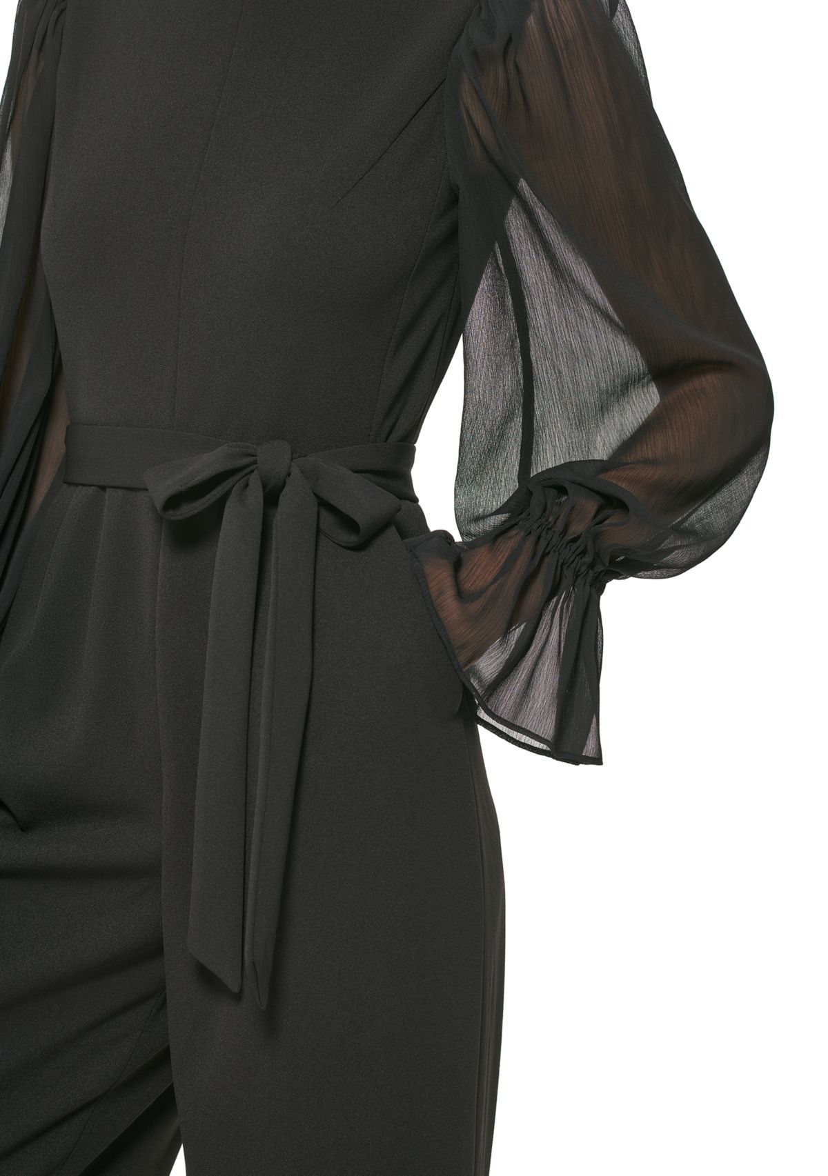 Womens Long Sleeve Scuba Jumpsuit 