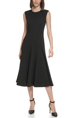 Flare Punto Skirt Black - Calvin Klein →