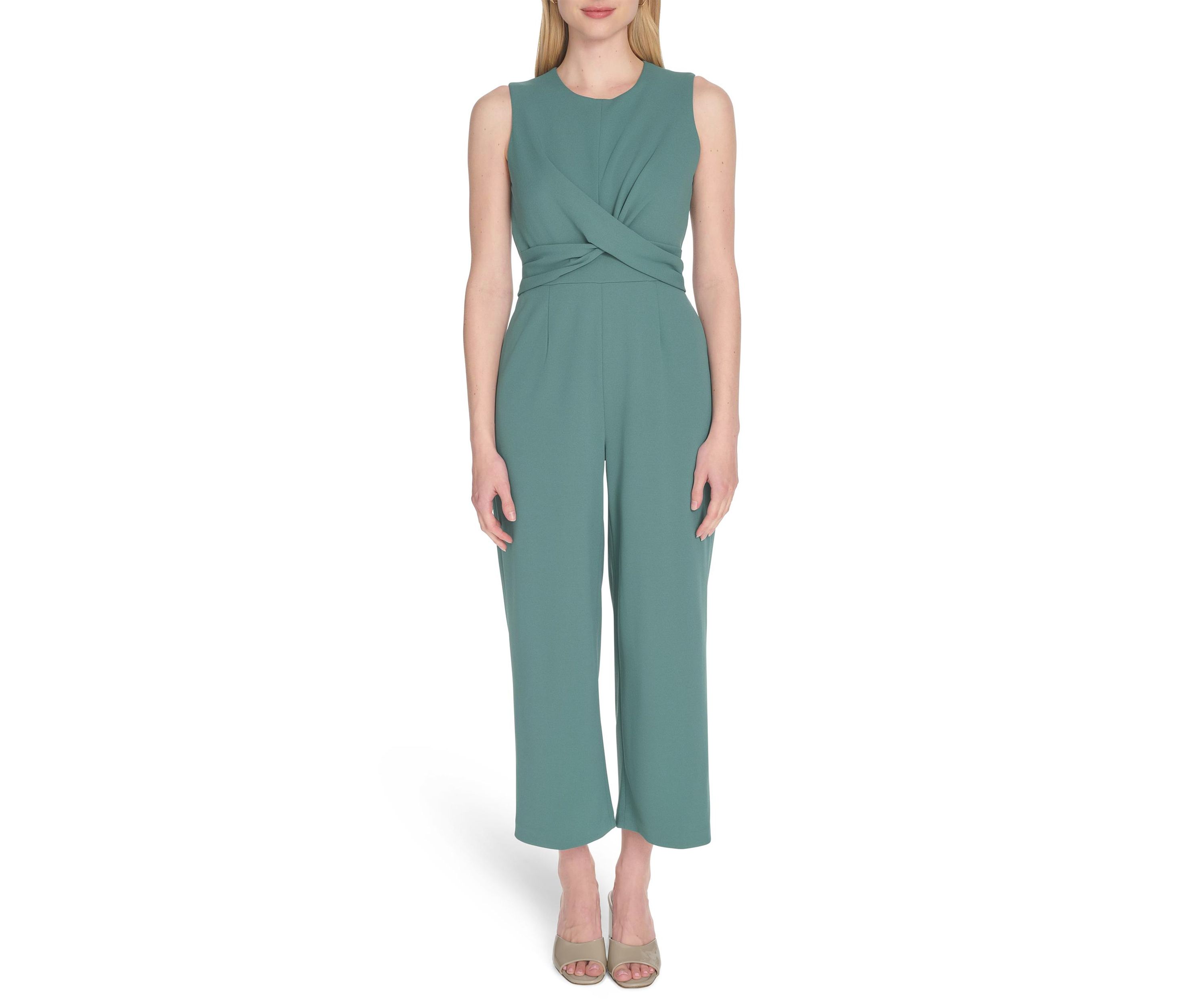 Womens Sleeveless A-Line Jumpsuit