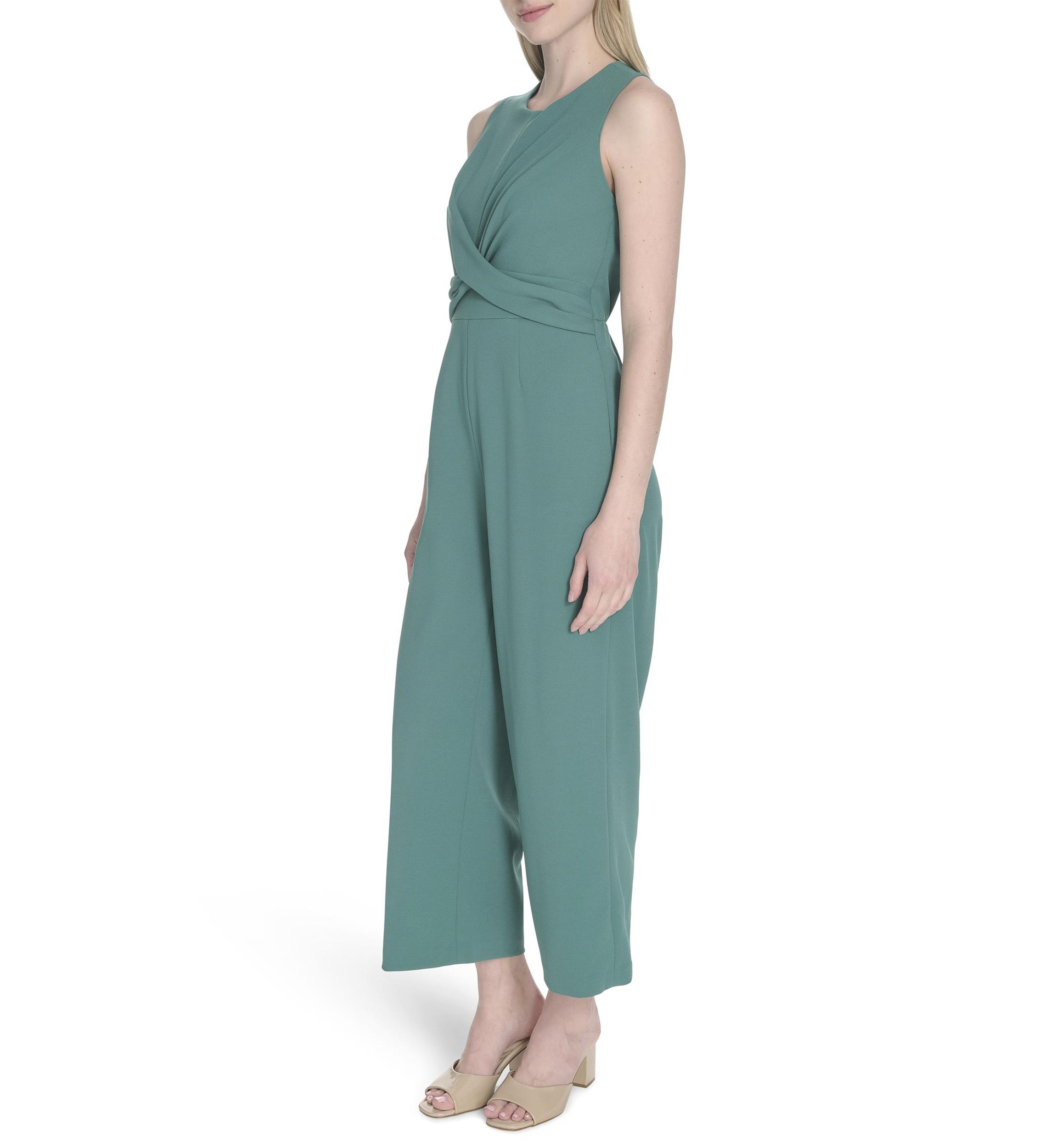 Womens Sleeveless A-Line Jumpsuit