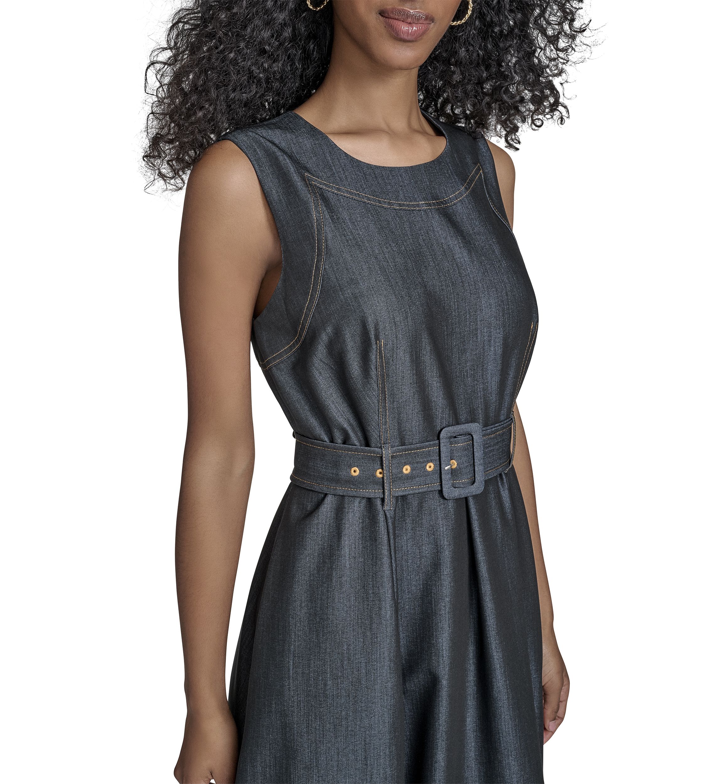 Womens Sleeveless A-Line Dress