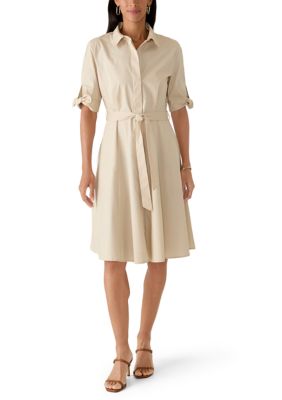 Calvin Klein Women's Short Sleeve Shirtdress, 6