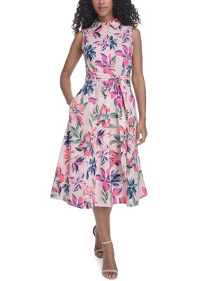 Calvin Klein Women's Sleeveless Floral Maxi Dress