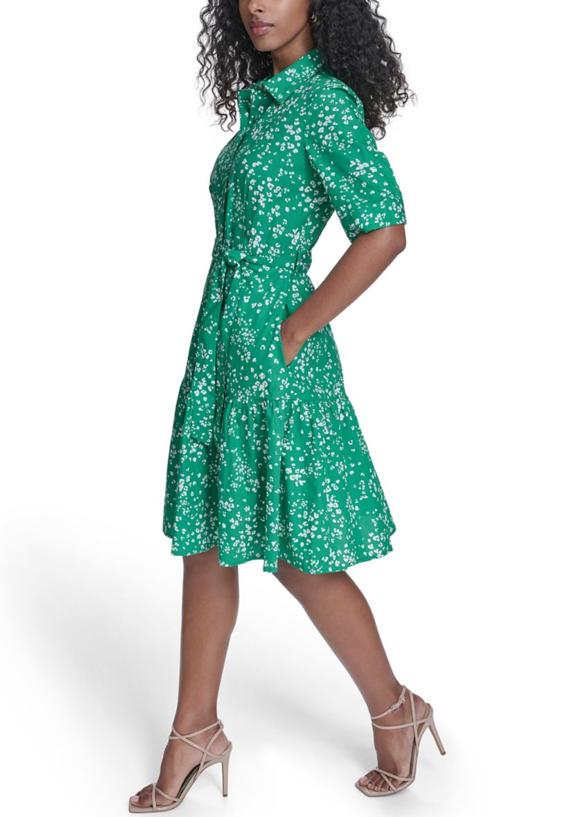 Calvin Klein Women's Short Sleeve Floral Midi Dress | Belk