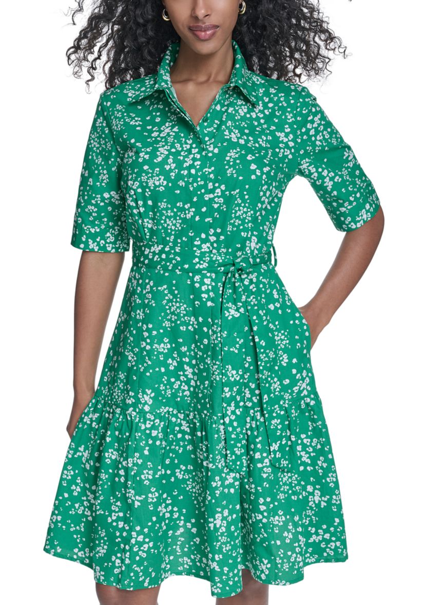 slim fit dress slacks Teal Cap Sleeve Floral Jacquard Bow Midi Dress