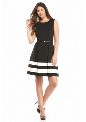 Calvin Klein Colorblock Fit and Flare Dress | belk