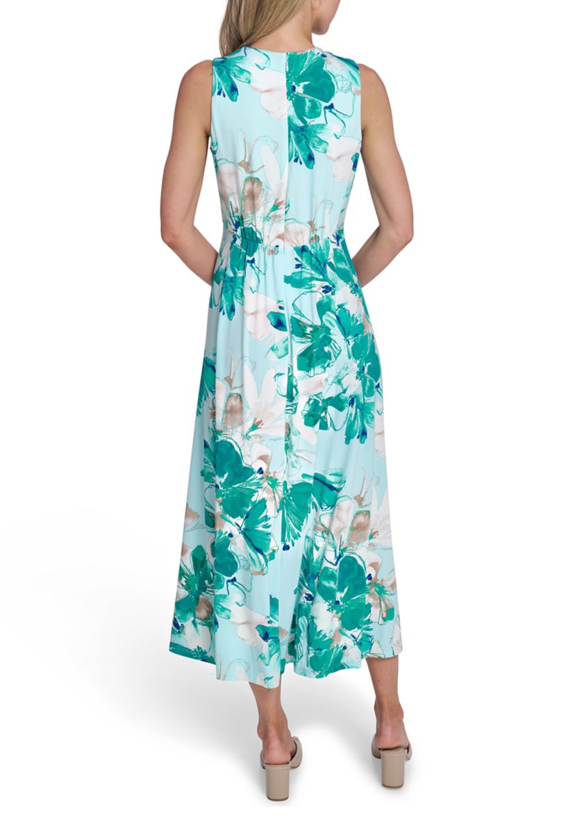 Calvin Klein Women's Sleeveless Chiffon Print A-Line Dress | Belk