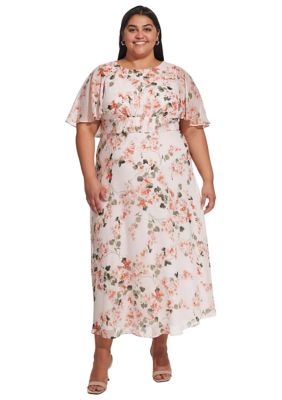 Calvin klein plus size best sale maxi dresses