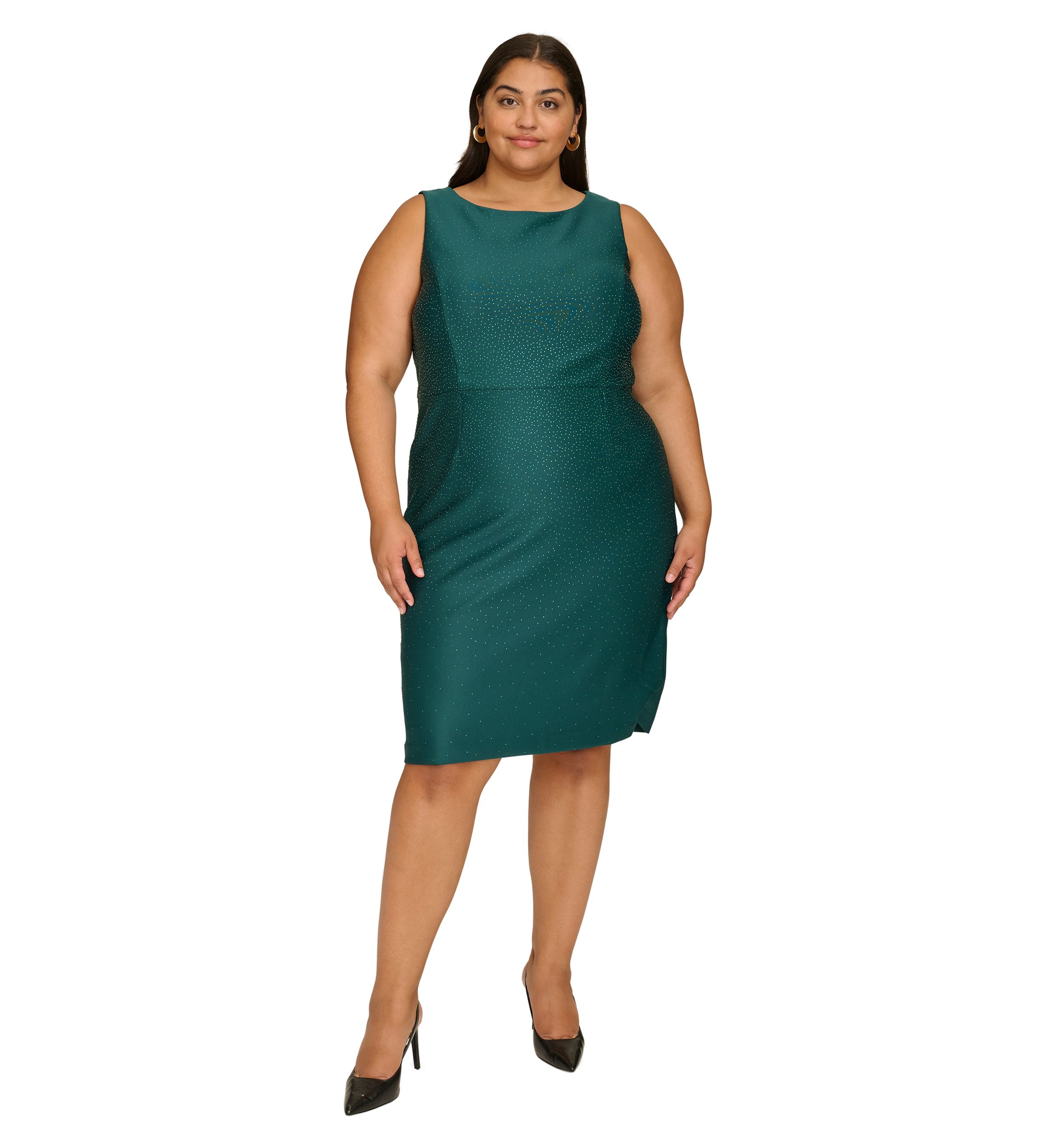 Plus Size Sleeveless Printed Dress