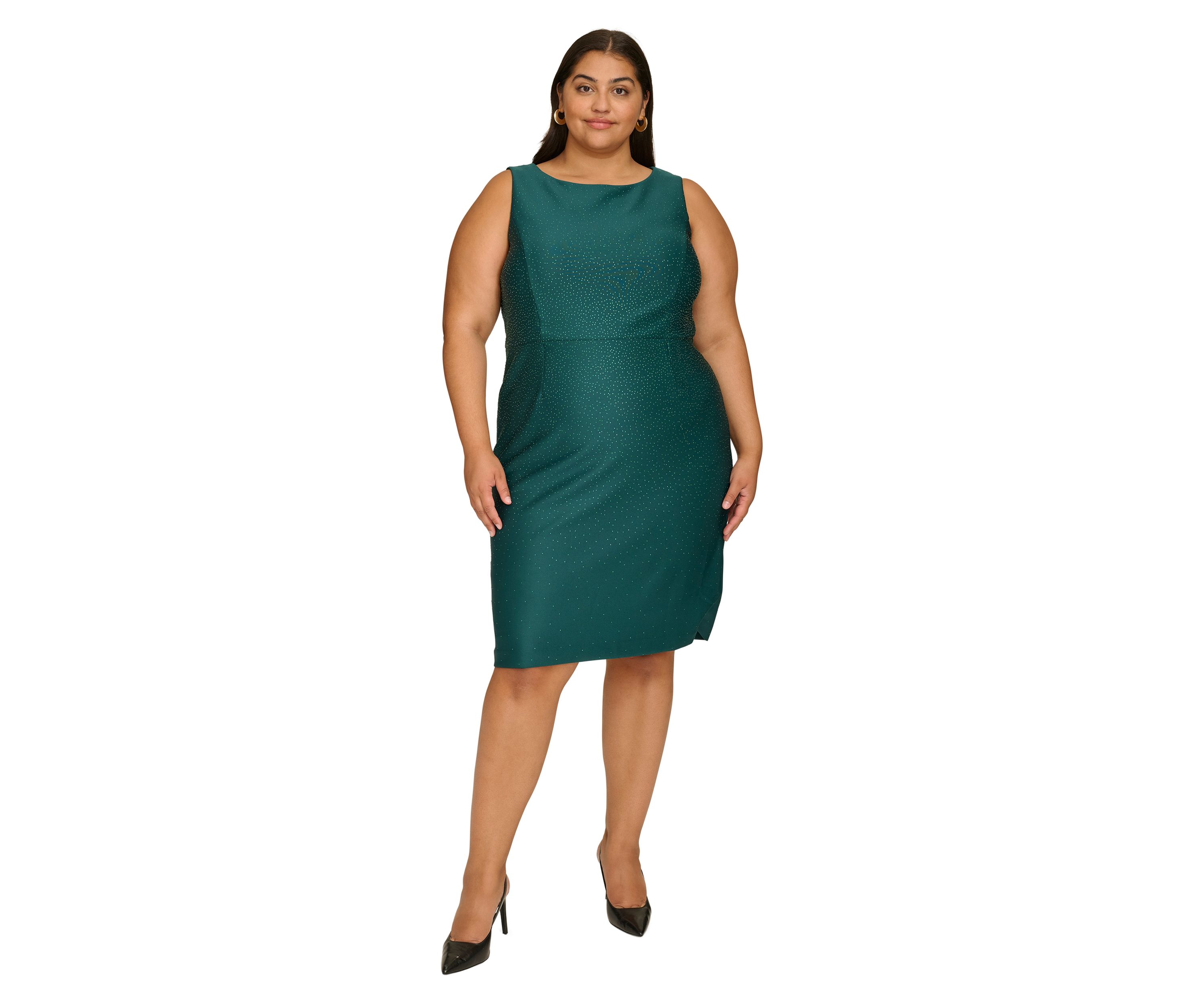 Plus Size Sleeveless Printed Dress