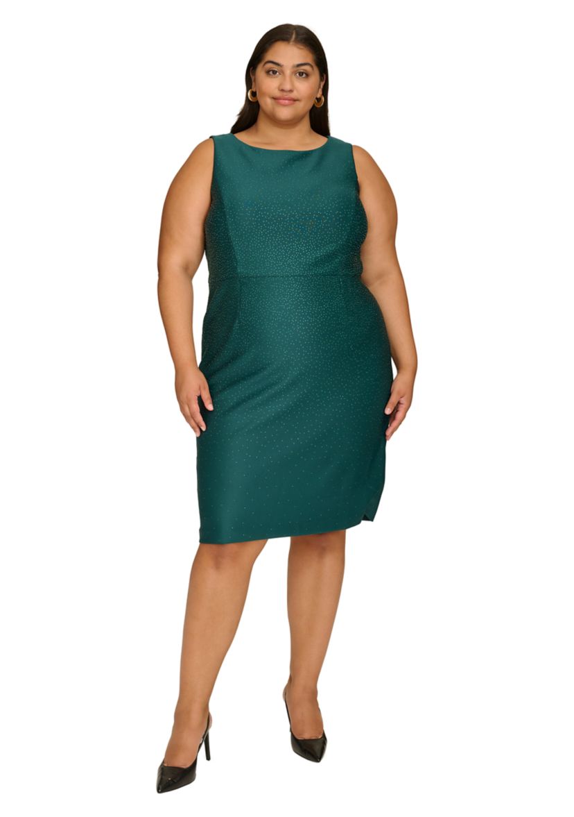 Plus Size Sleeveless Printed Dress