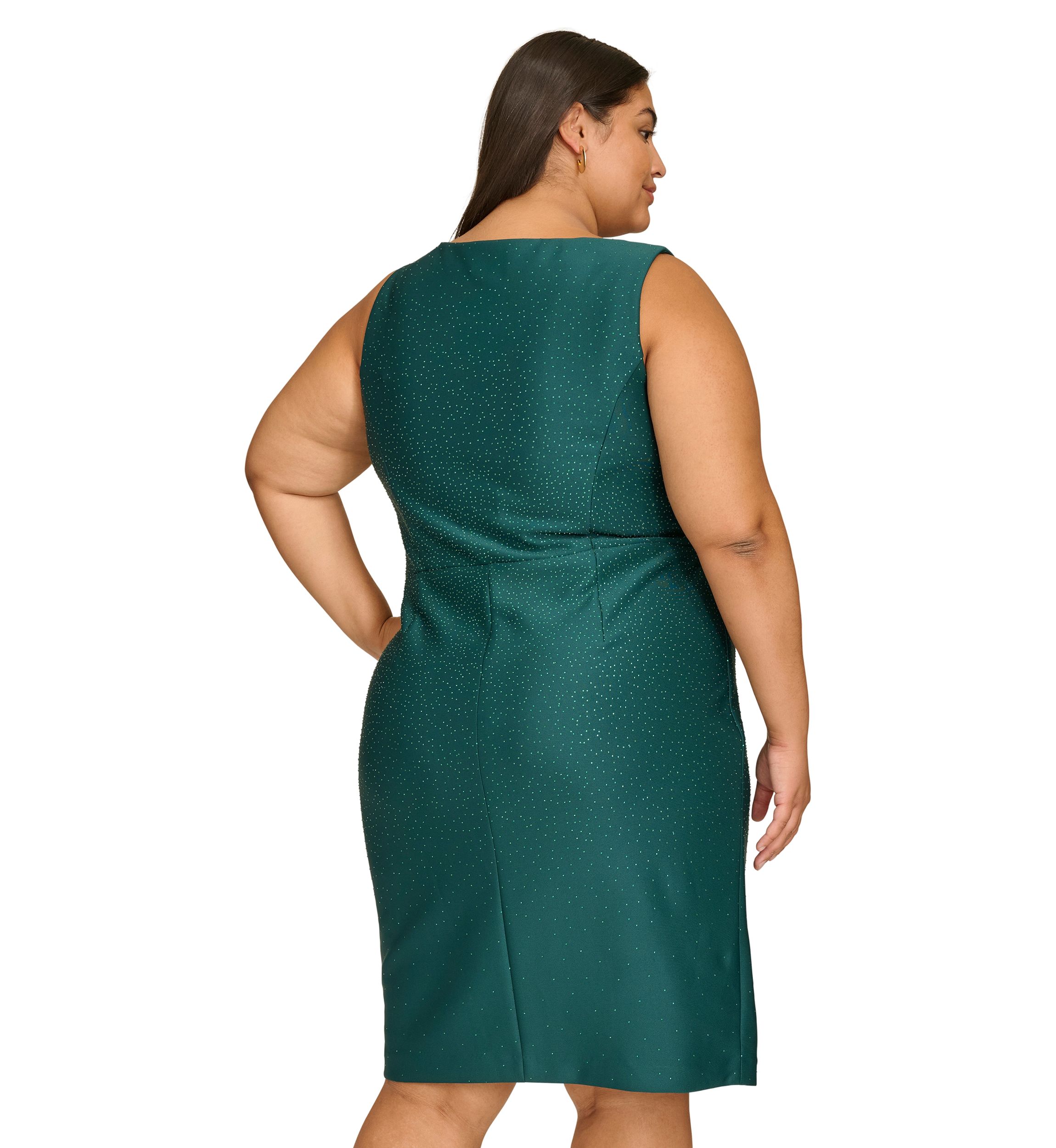 Plus Size Sleeveless Printed Dress