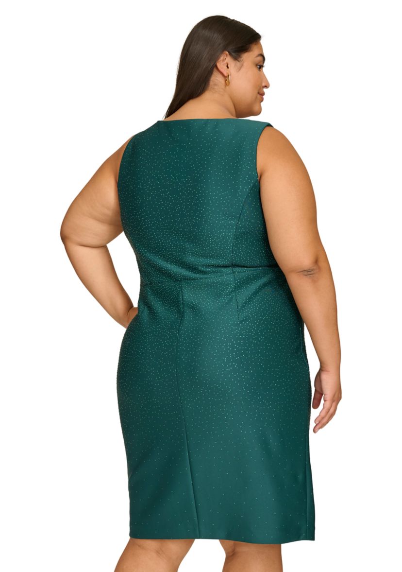 Plus Size Sleeveless Printed Dress