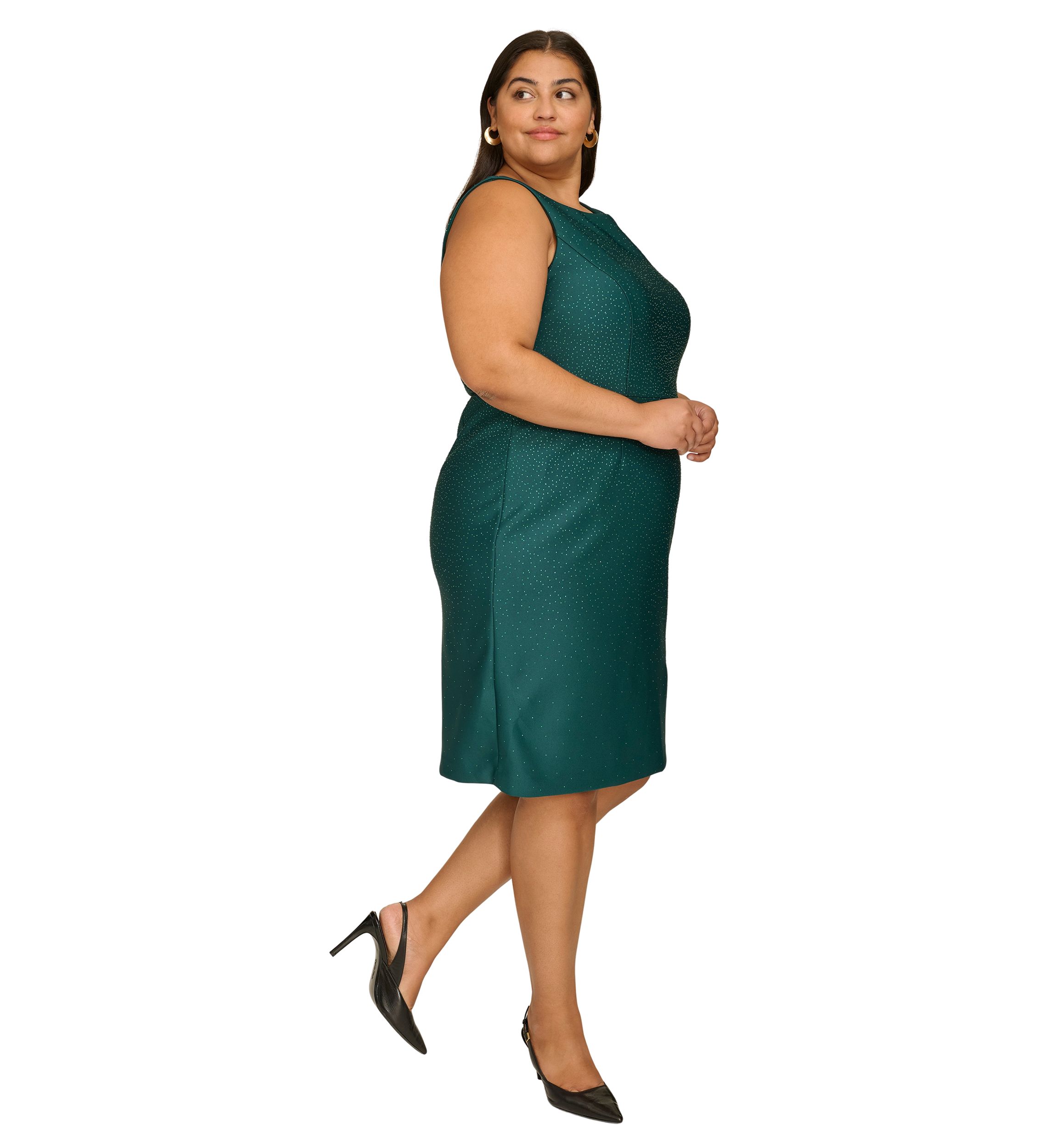 Plus Size Sleeveless Printed Dress