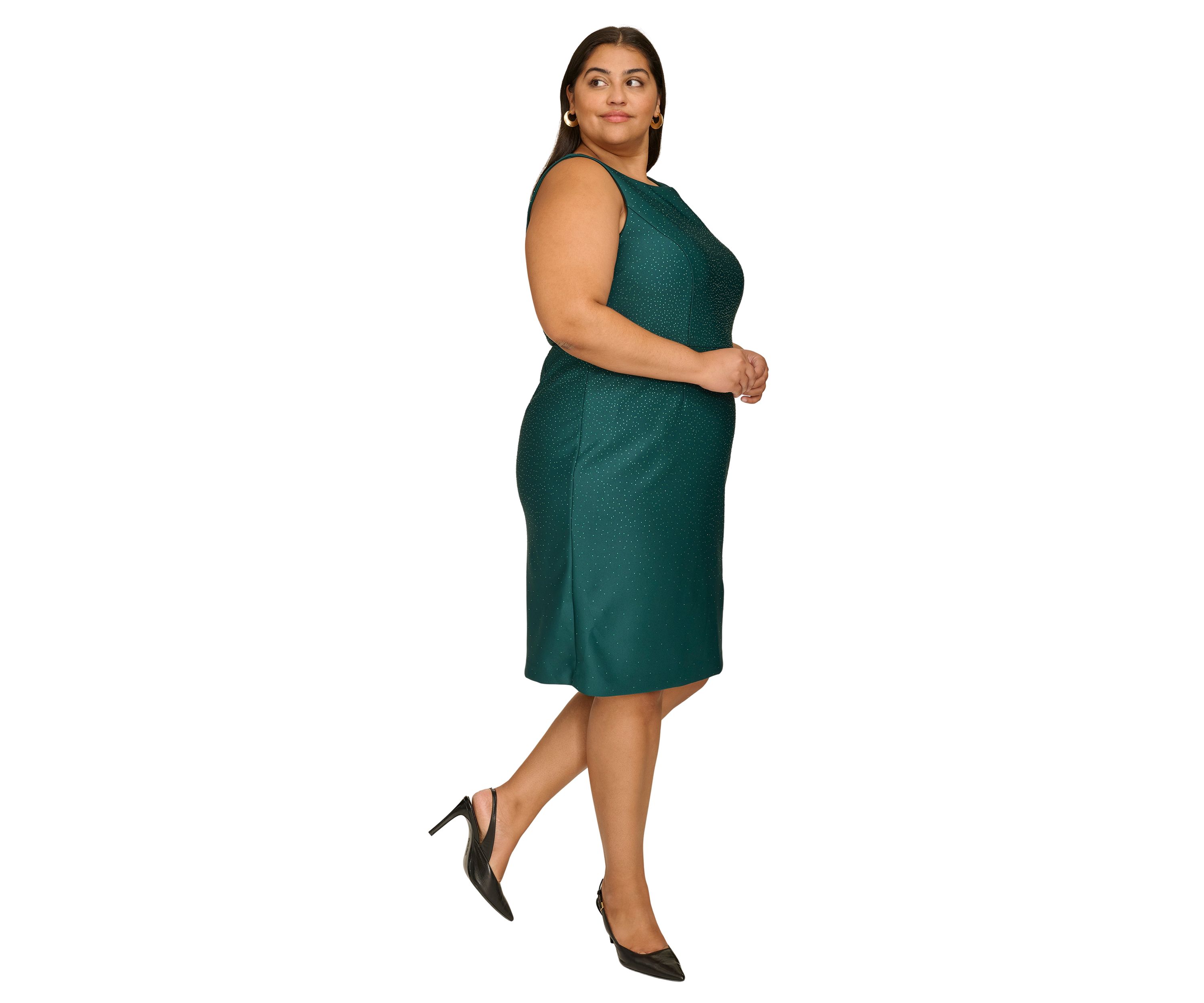 Plus Size Sleeveless Printed Dress