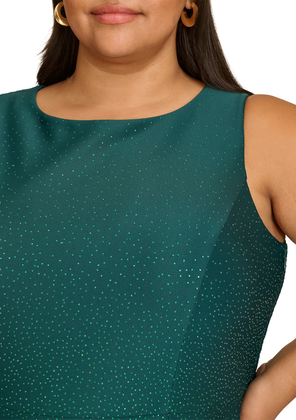 Plus Size Sleeveless Printed Dress