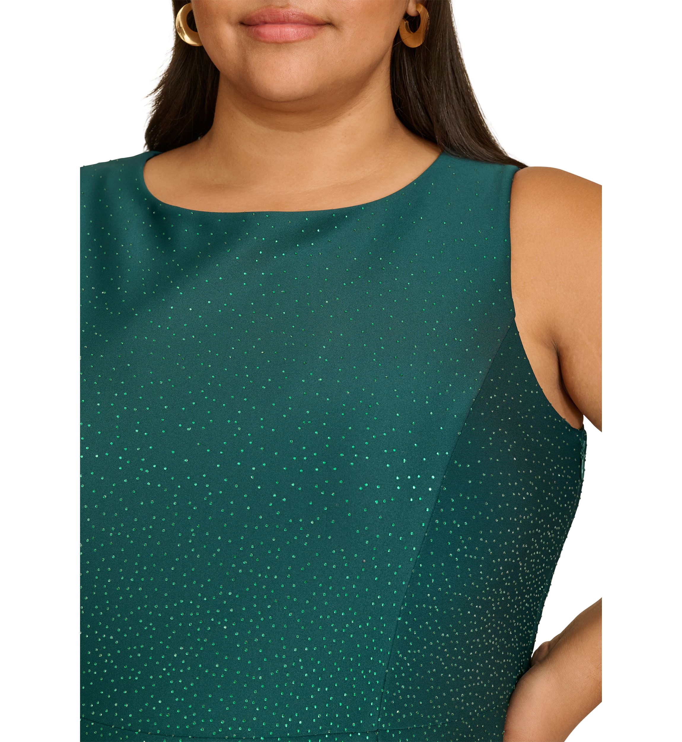Plus Size Sleeveless Printed Dress