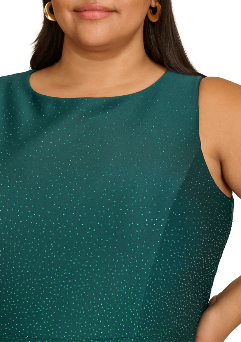 Plus Size Sleeveless Printed Dress
