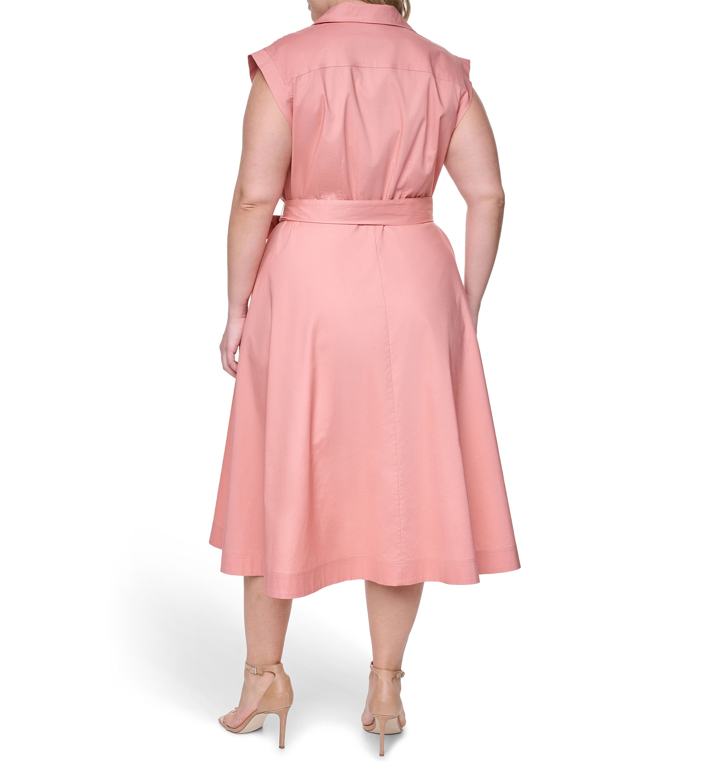 calvin klein plus size cocktail dresses Plus Size Scuba Crepe Tulip-Sleeve Sheath Dress
