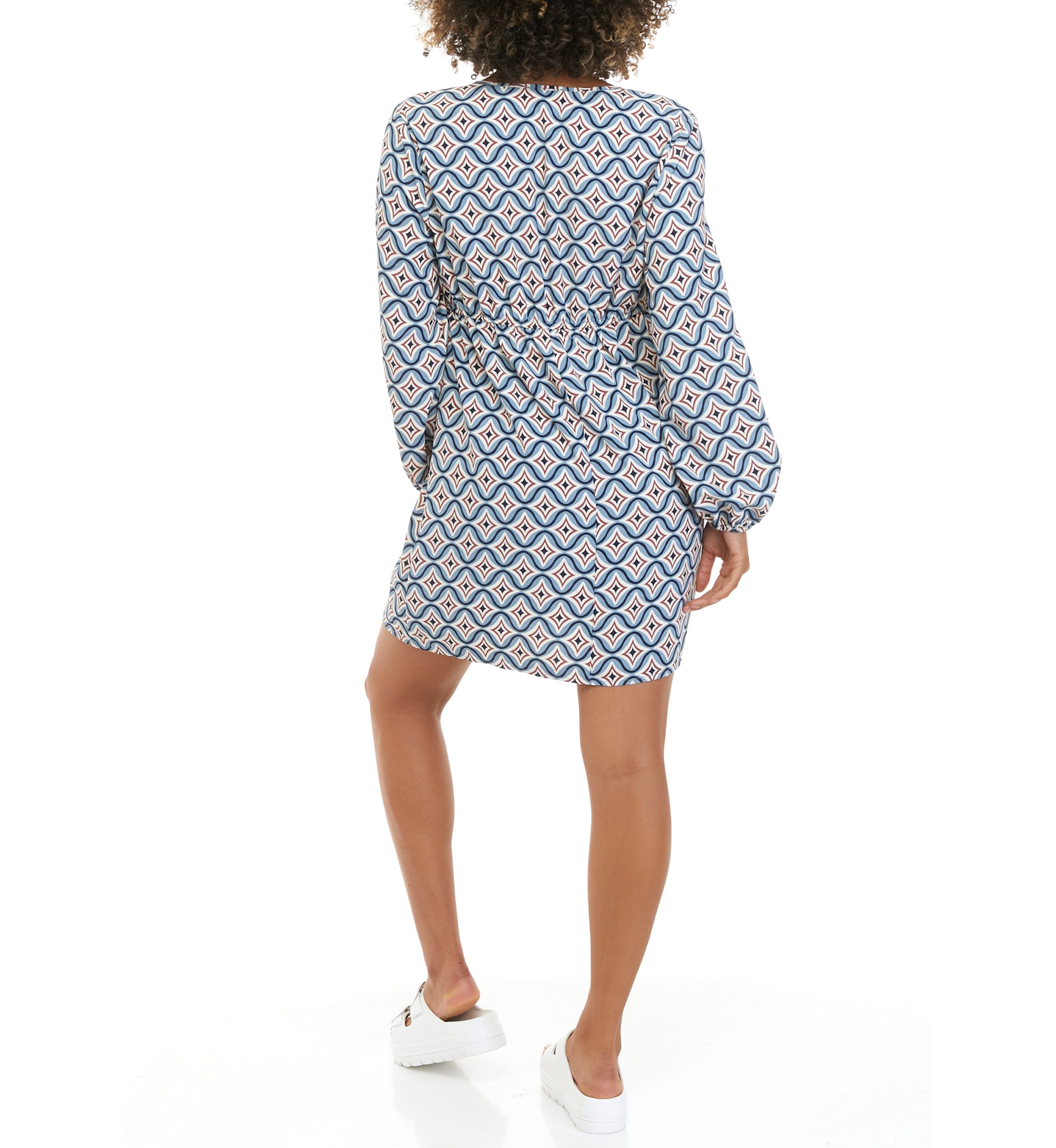 Juniors Long Sleeve O-Ring Dress 