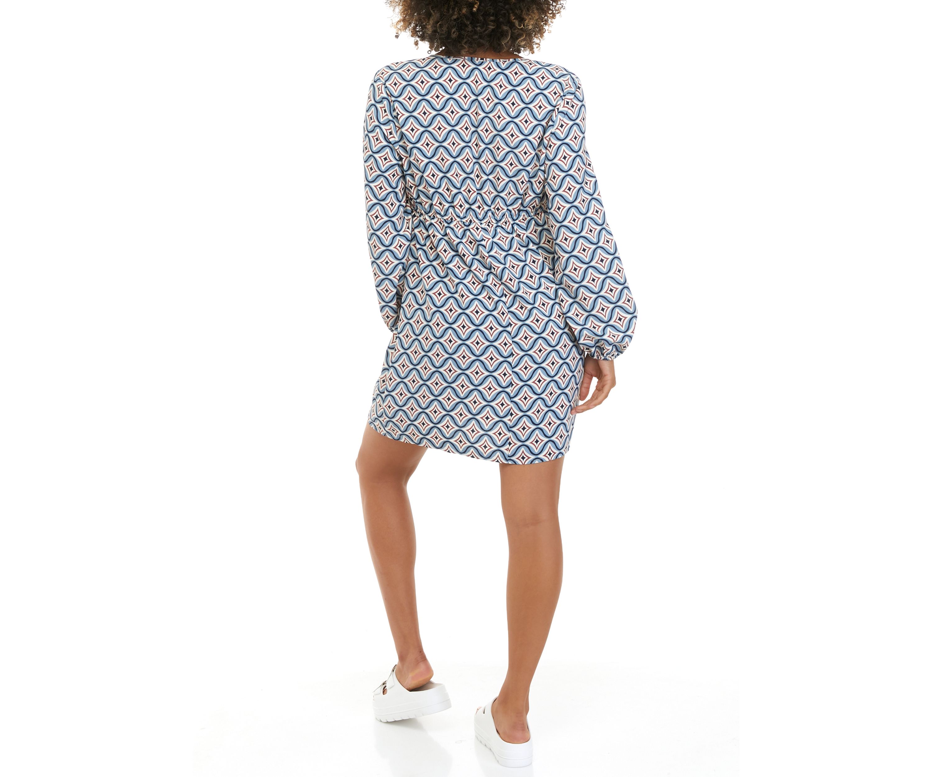 Juniors Long Sleeve O-Ring Dress 