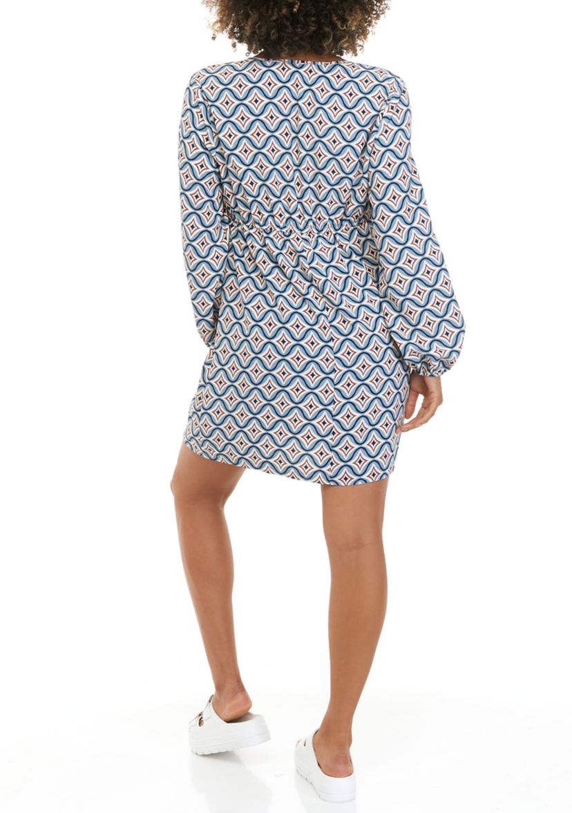 Juniors Long Sleeve O-Ring Dress 