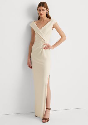 Lauren Ralph Lauren Jersey Off-the-Shoulder Gown | belk