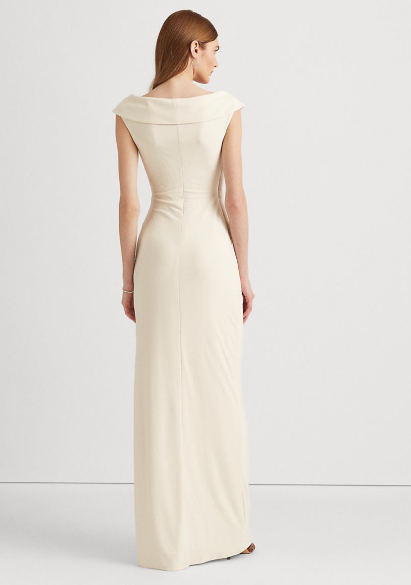 Jersey Off-the-Shoulder Gown
