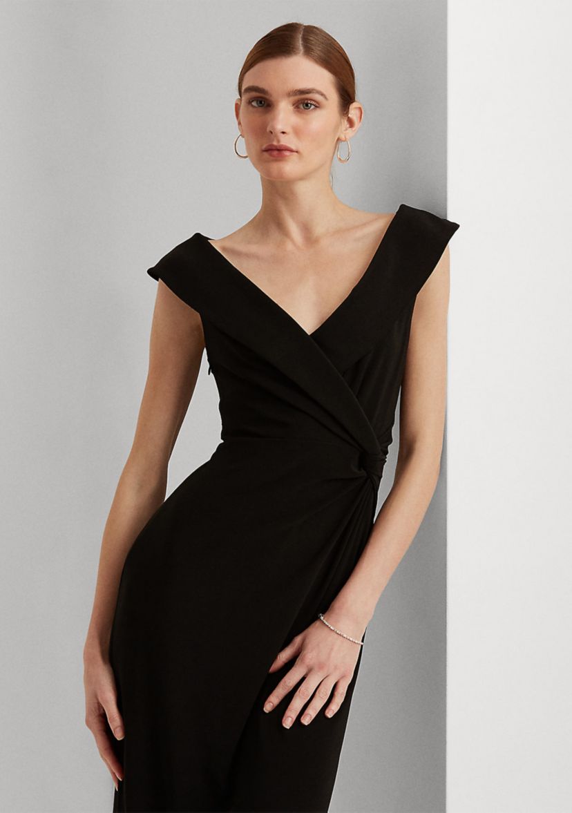 Jersey Off-the-Shoulder Gown