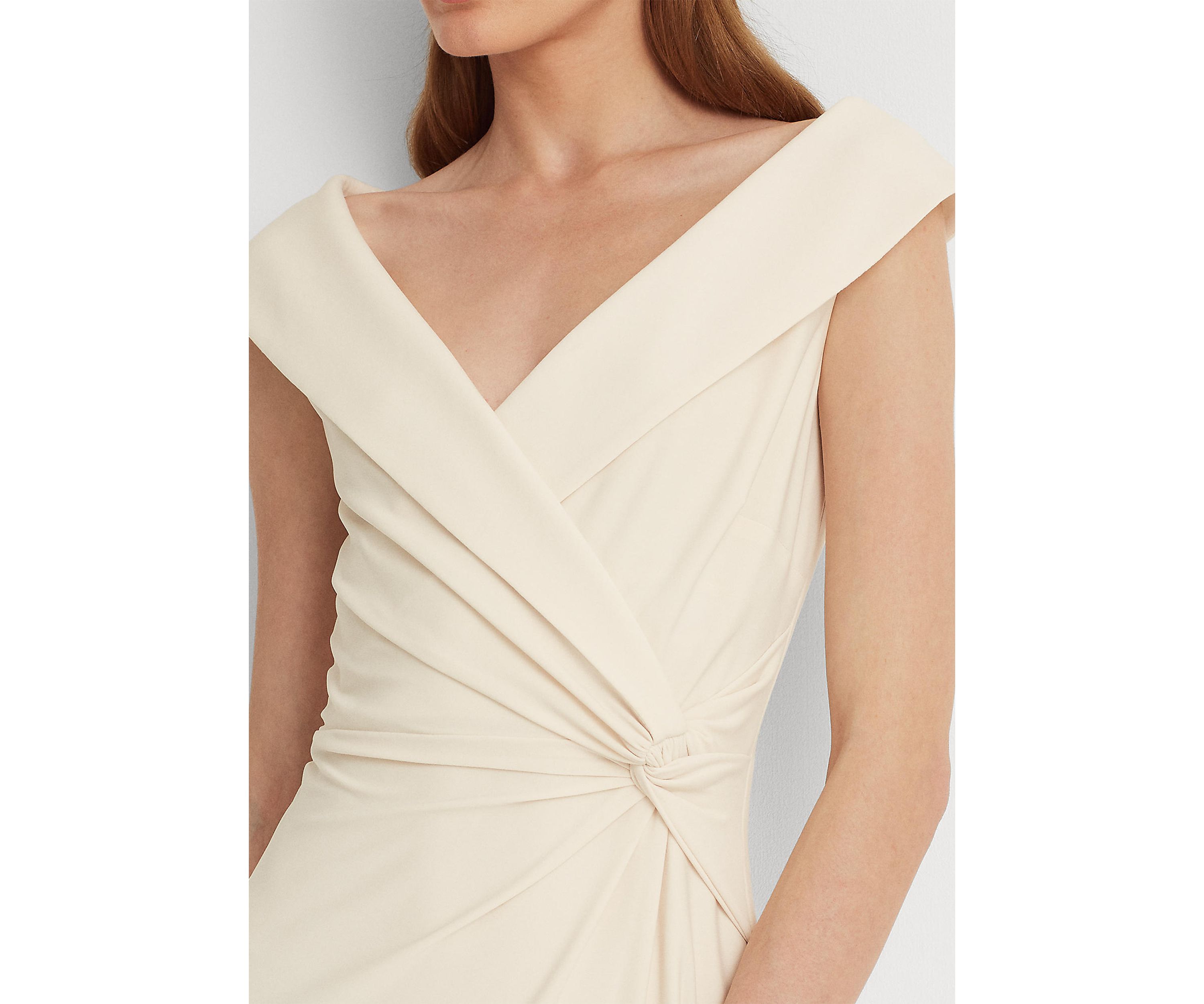 Jersey Off-the-Shoulder Gown