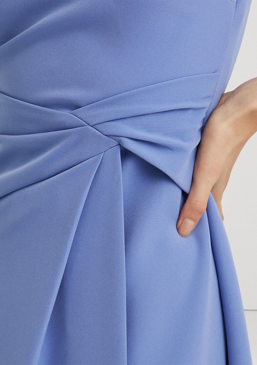Crepe Off-the-Shoulder Gown